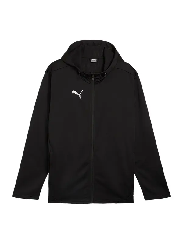 PUMA PUMA Športna jakna 'TeamFinal'  črna / bela