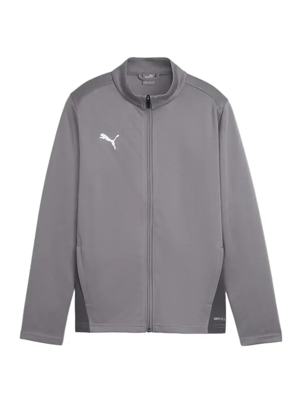 PUMA PUMA Športna jakna 'TeamGoal'  siva / temno siva / bela