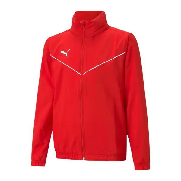 PUMA PUMA Športna jakna 'TeamRise'  rdeča / bela