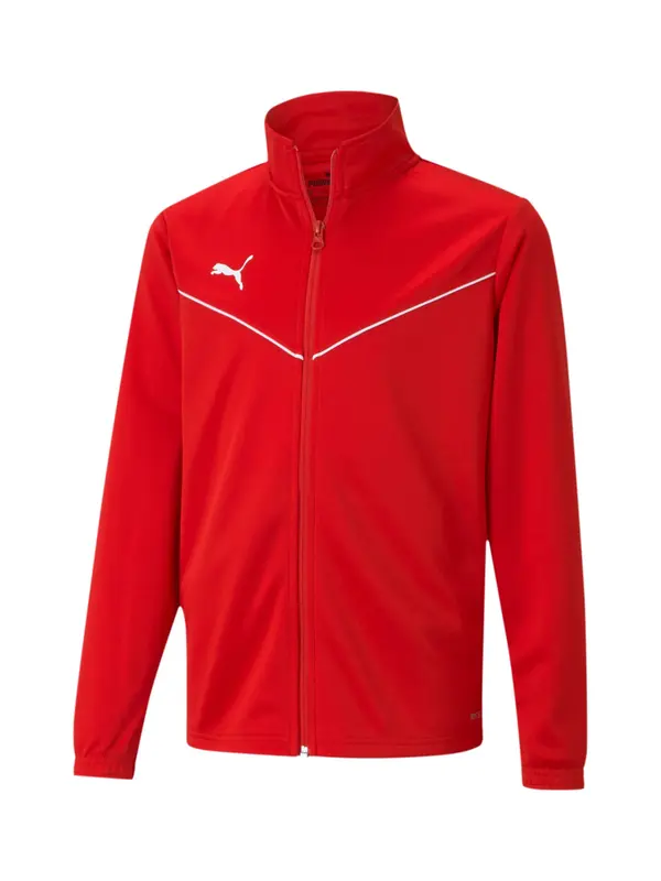 PUMA PUMA Športna jakna 'TeamRise'  rdeča / bela