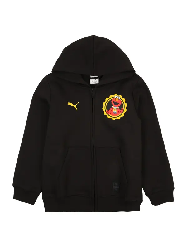 PUMA PUMA Športna jopa na zadrgo 'BVB x Sesame Street'  rumena / grenada / črna / bela