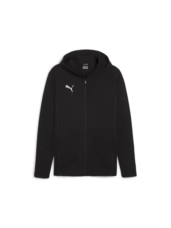 PUMA PUMA Športna jopa na zadrgo 'Team Final'  črna / bela