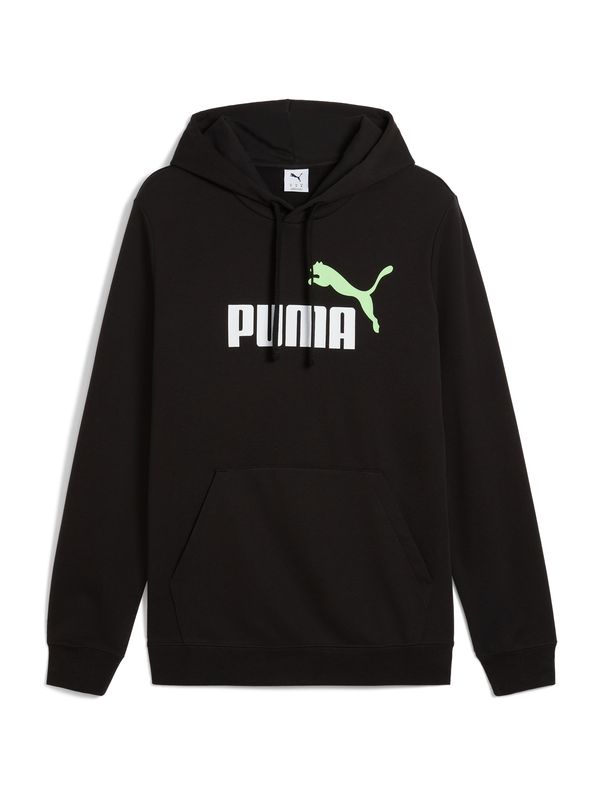 PUMA PUMA Športna majica 'ESS 2 No. 1'  pastelno zelena / črna / bela