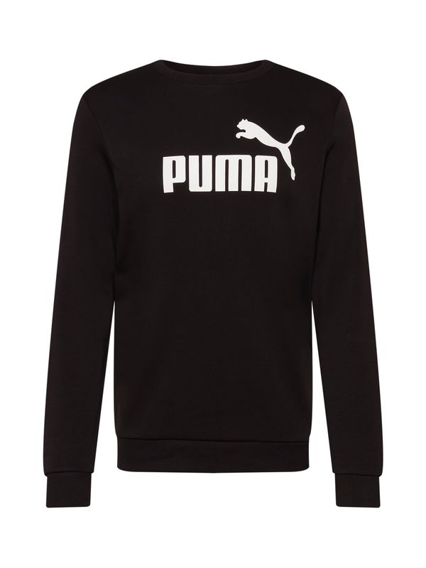 PUMA PUMA Športna majica 'Ess'  črna / bela