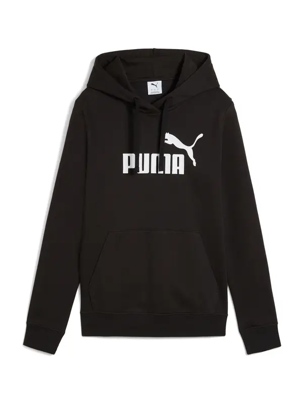 PUMA PUMA Športna majica 'ESS No. 1'  črna / bela