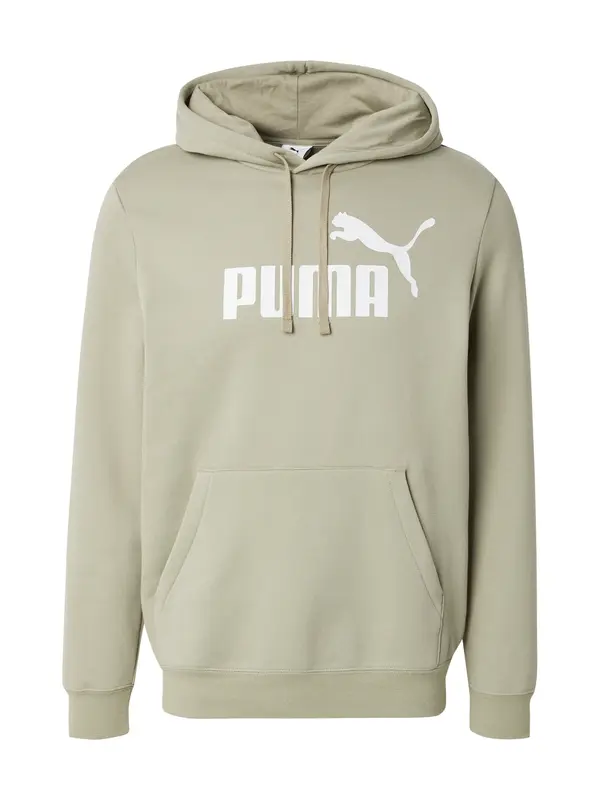 PUMA PUMA Športna majica 'ESS No. 1'  kaki / bela