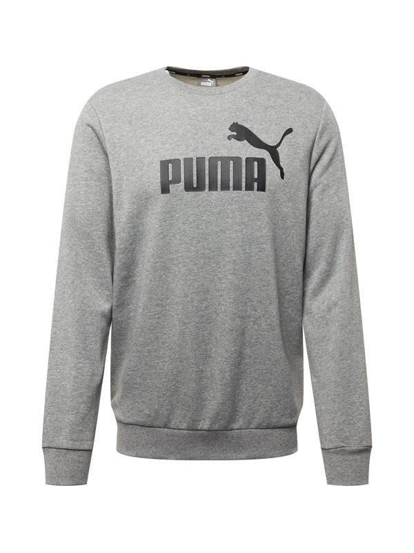 PUMA PUMA Športna majica 'Ess'  pegasto siva / črna