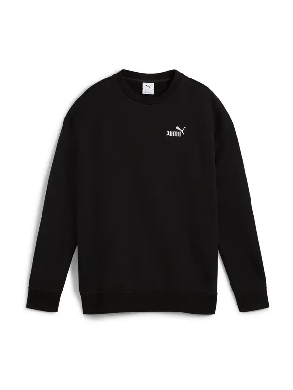 PUMA PUMA Športna majica 'ESS Small No. 1'  črna / bela