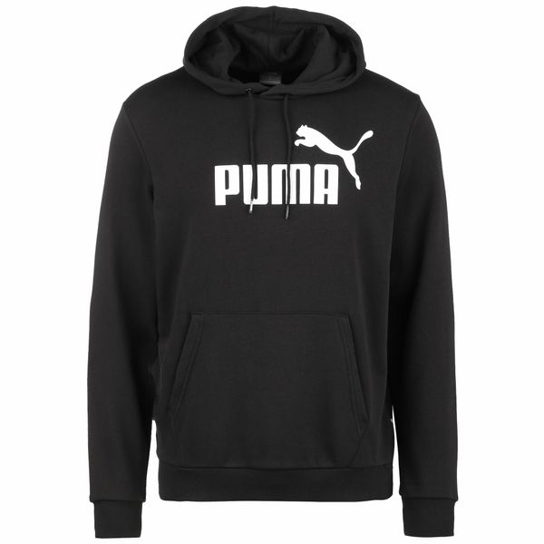 PUMA PUMA Športna majica 'Essentials'  črna / bela