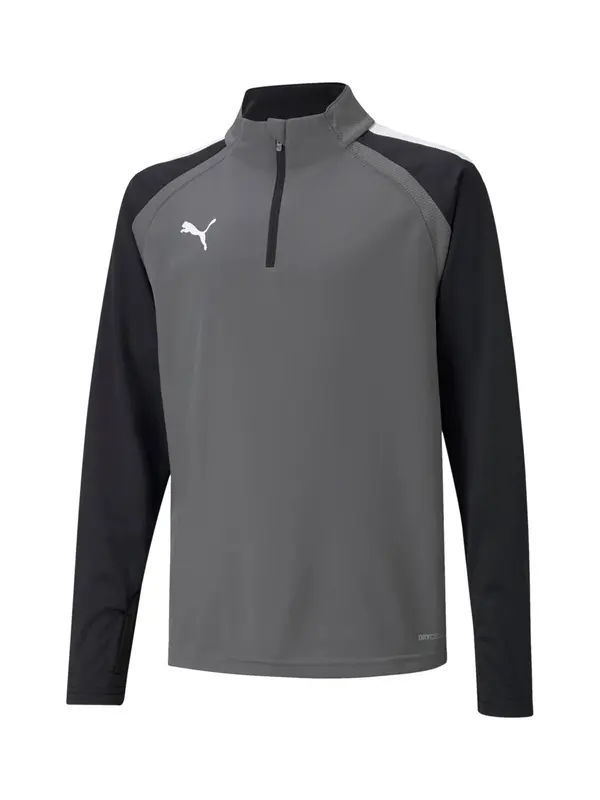 PUMA PUMA Športna majica 'Liga'  siva / črna / bela