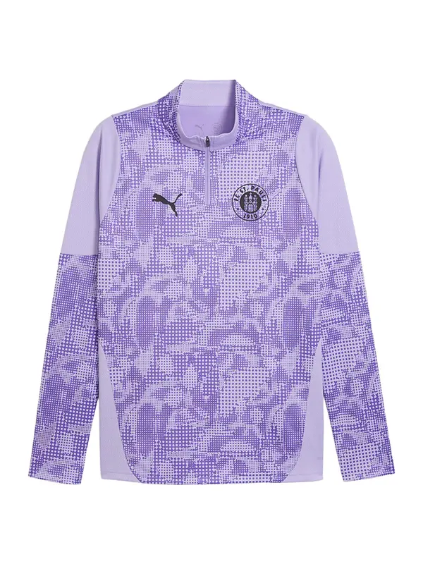 PUMA PUMA Športna majica  lila / mauve / črna