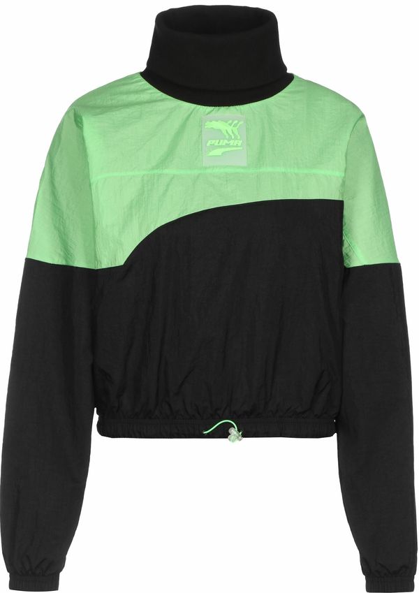 PUMA PUMA Športna majica  neonsko zelena / črna