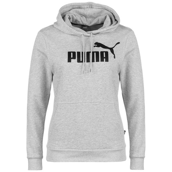 PUMA PUMA Športna majica  svetlo siva / črna