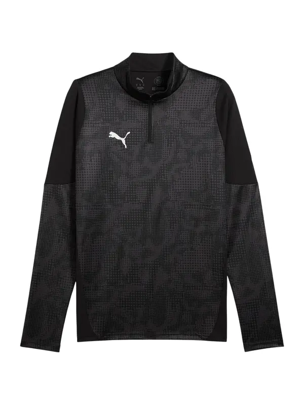 PUMA PUMA Športna majica 'TeamCup'  siva / črna / bela