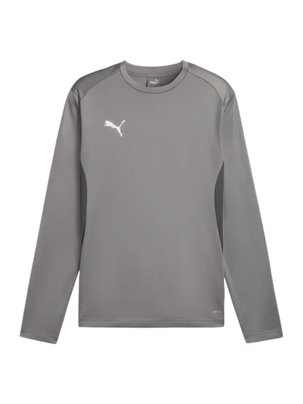 PUMA PUMA Športna majica 'TeamGoal'  siva / bela