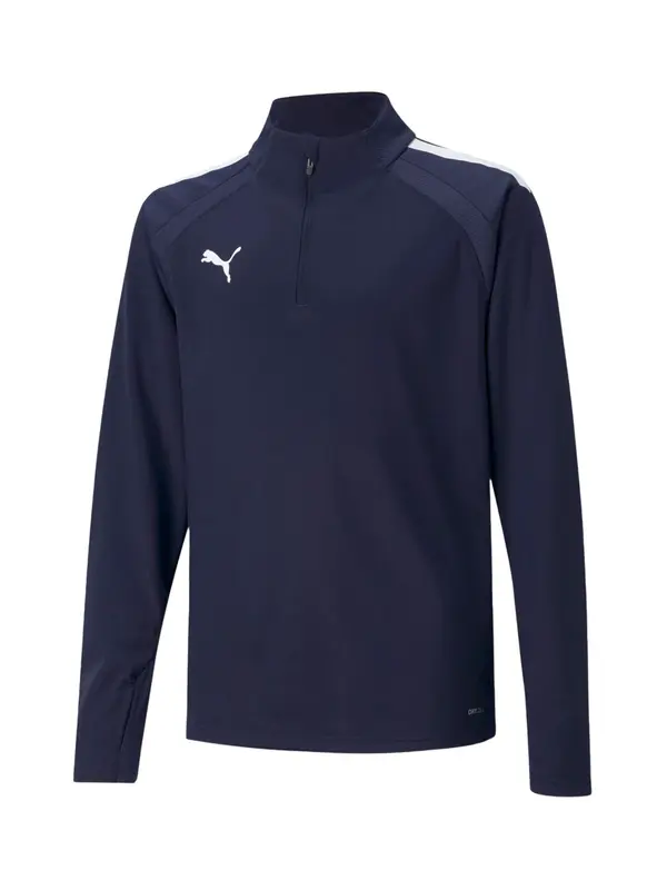 PUMA PUMA Športna majica 'TeamLiga 14'  temno modra / bela