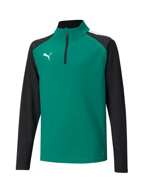 PUMA PUMA Športna majica 'TeamLiga 14'  zelena / črna