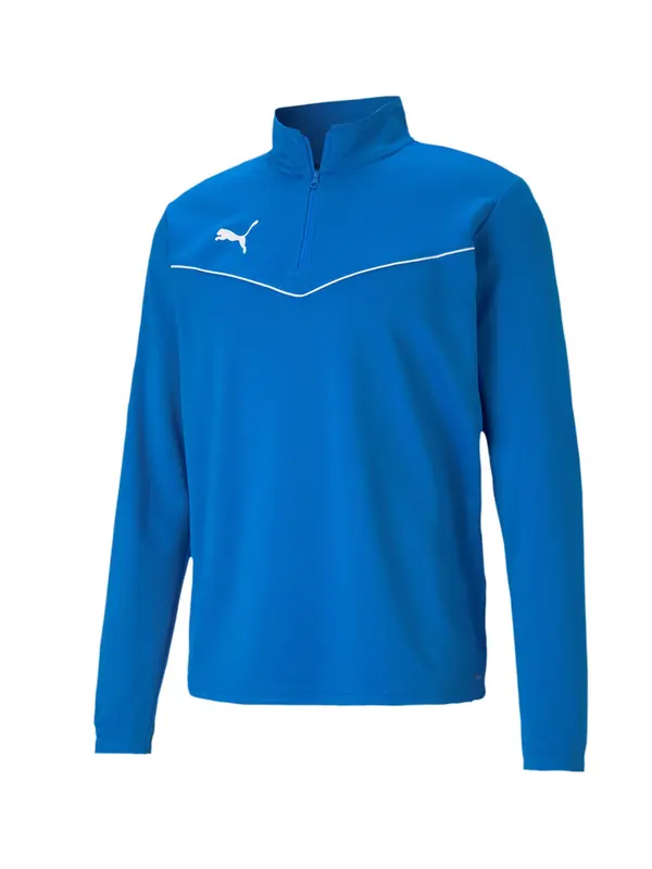 PUMA PUMA Športna majica 'TeamRise'  modra / bela