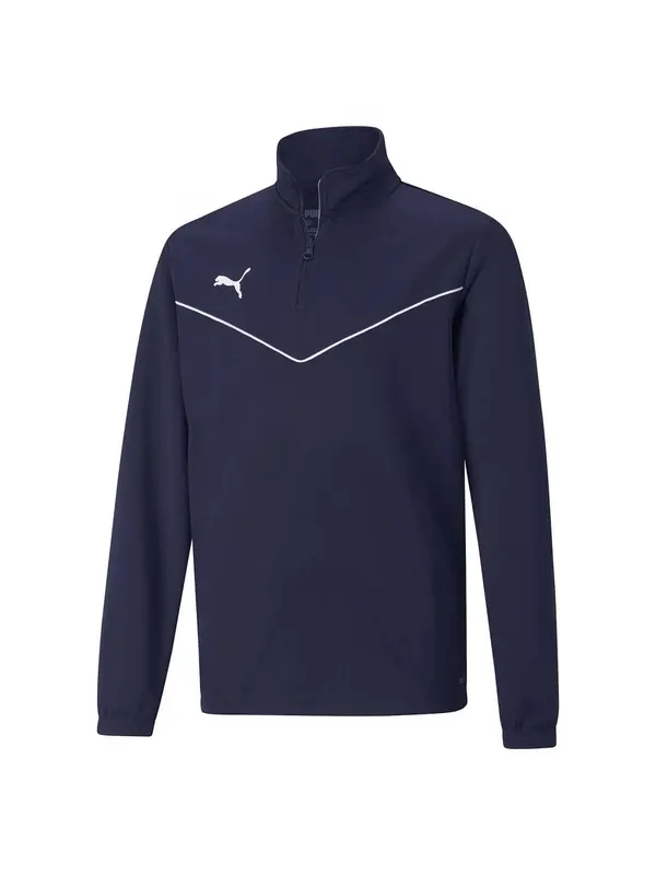 PUMA PUMA Športna majica 'TeamRise'  temno modra / bela