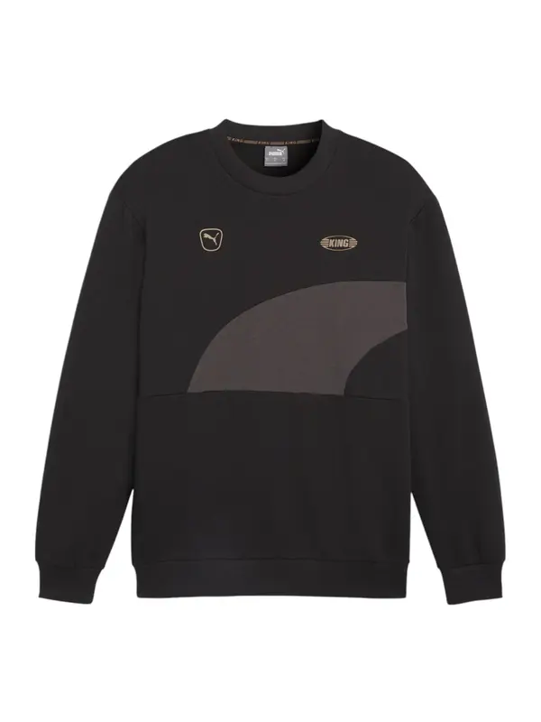 PUMA PUMA Športna majica  temno siva / črna