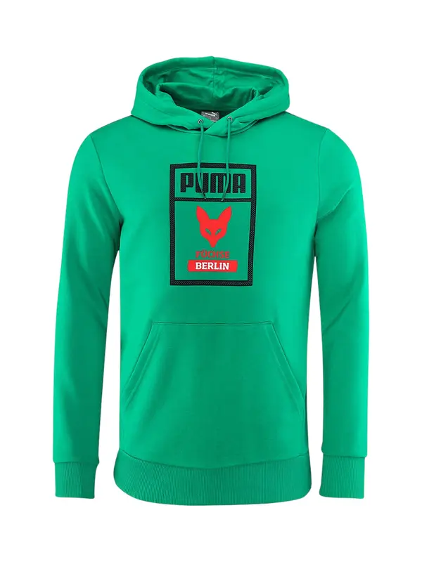 PUMA PUMA Športna majica  zelena / rdeča / črna