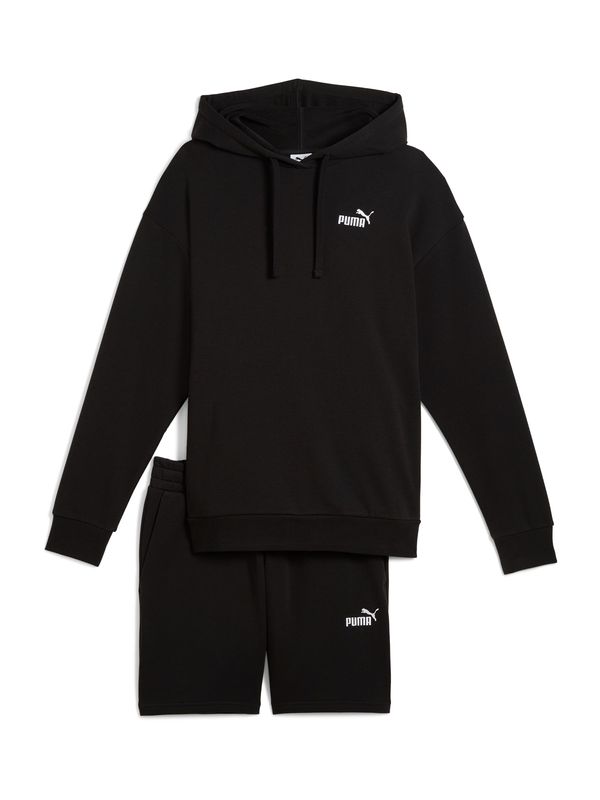 PUMA PUMA Športna trenirka  črna / bela