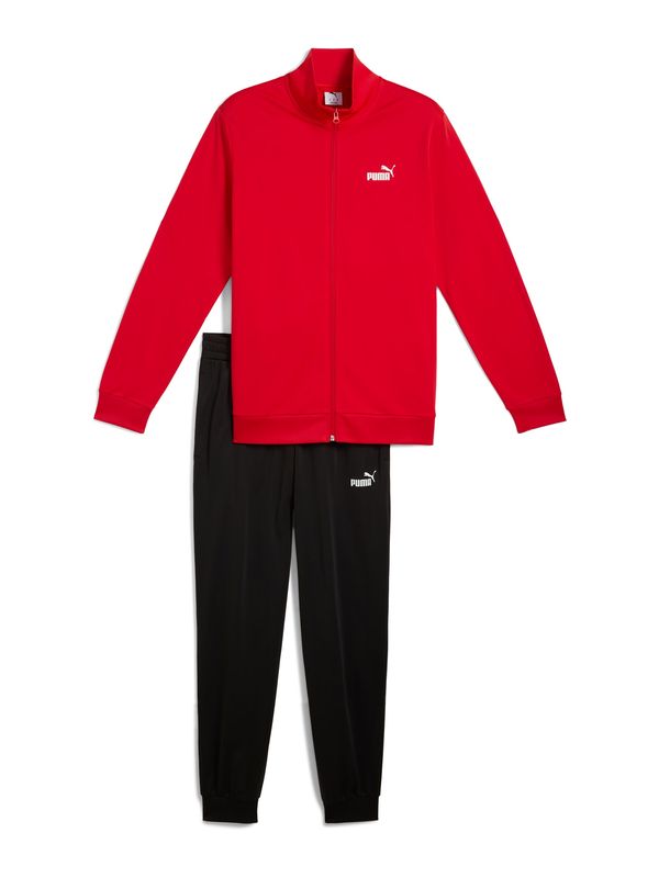 PUMA PUMA Športna trenirka 'ESS'  rdeča / črna / bela