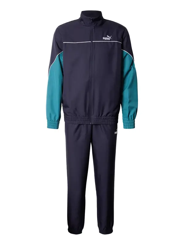 PUMA PUMA Športna trenirka  mornarska / smaragd / bela