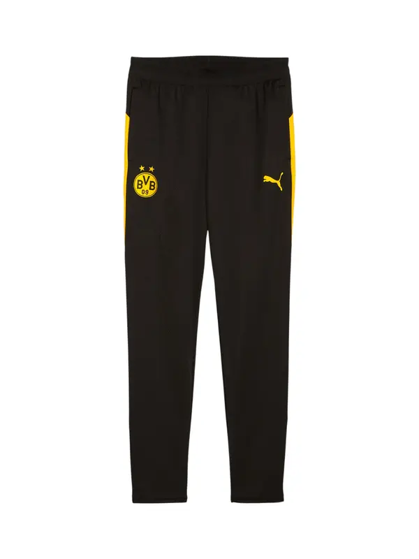 PUMA PUMA Športne hlače 'Borussia Dortmund'  kari / črna