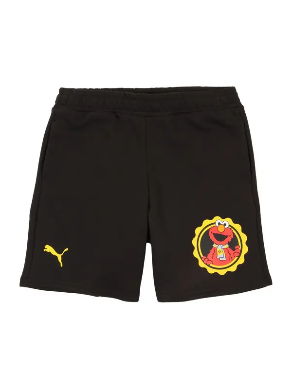 PUMA PUMA Športne hlače 'BVB x Sesame Street'  rumena / rdeča / črna