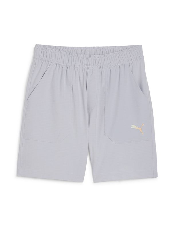 PUMA PUMA Športne hlače 'Concept 8'  siva / svetlo oranžna / bela