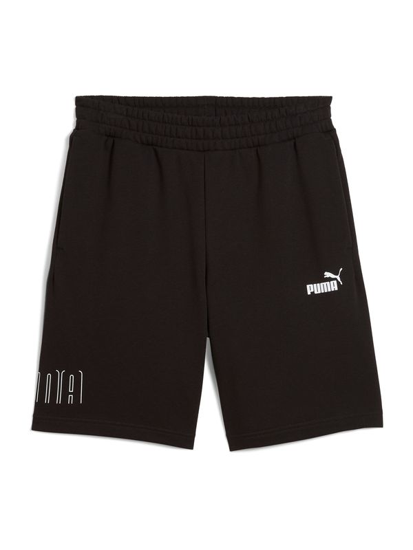 PUMA PUMA Športne hlače  črna / bela