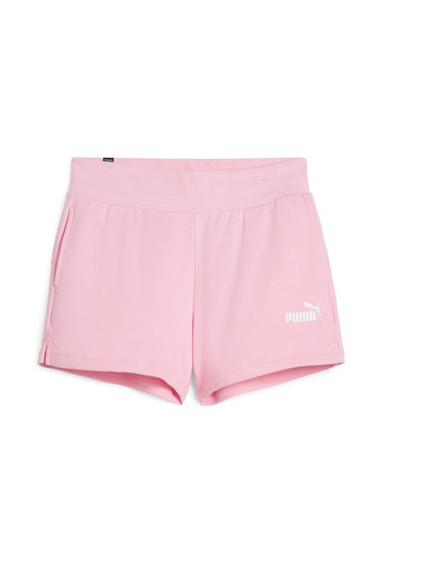 PUMA PUMA Športne hlače 'ESS 4'  roza / bela