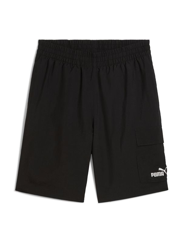 PUMA PUMA Športne hlače 'ESS No. 1'  črna / bela