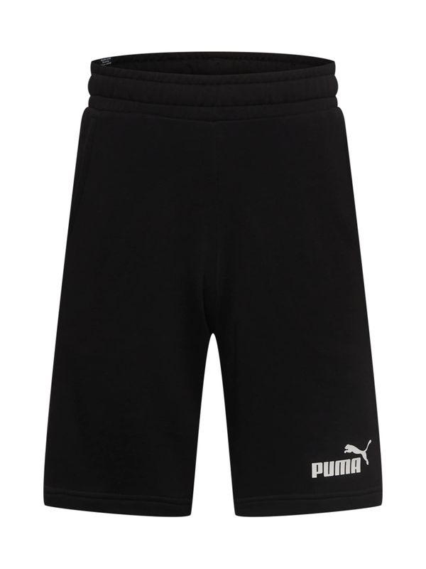 PUMA PUMA Športne hlače 'Essentials'  črna / bela