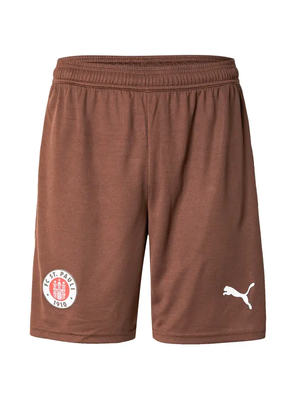 PUMA PUMA Športne hlače 'FC St. Pauli 25/26'  temno rjava / krvavo rdeča / bela