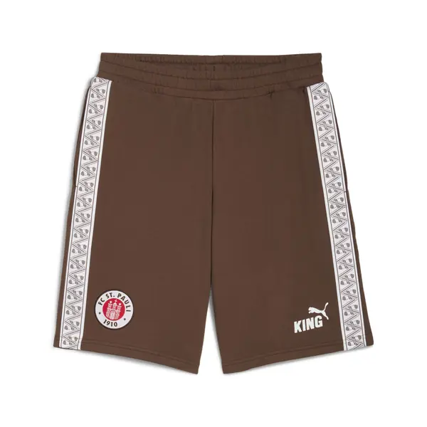 PUMA PUMA Športne hlače 'FC St. Pauli King'  rjava / rdeča / bela