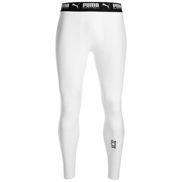 PUMA PUMA Športne hlače 'Hoops Team'  črna / bela