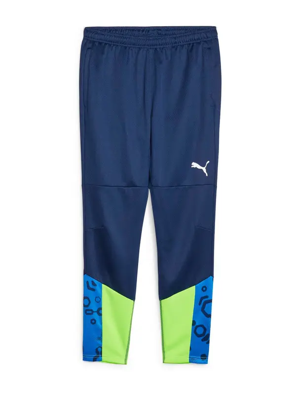 PUMA PUMA Športne hlače 'IndividualCUP'  modra / mornarska / neonsko zelena / bela