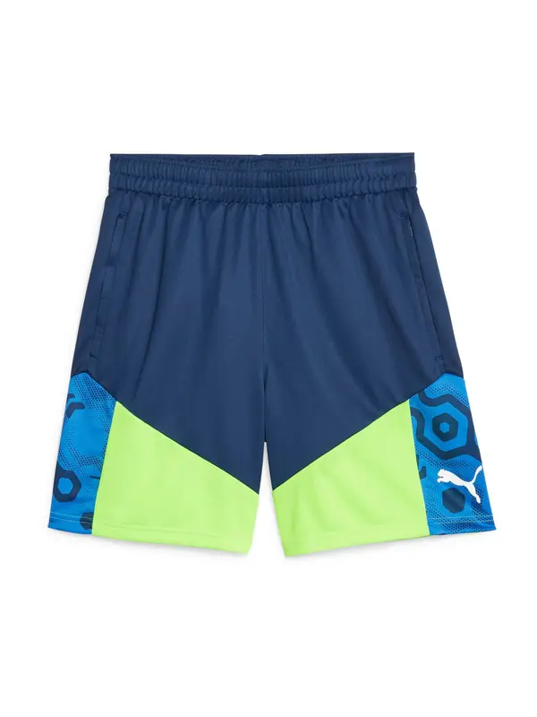 PUMA PUMA Športne hlače 'IndividualCUP'  modra / zelena / bela