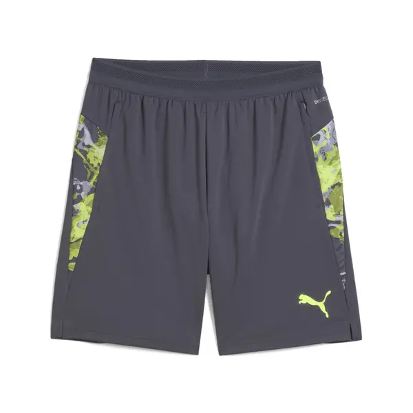 PUMA PUMA Športne hlače 'IndividualCUP'  siva / temno siva / zelena
