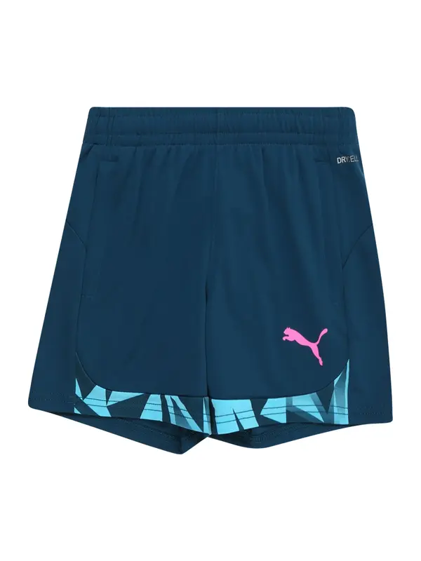 PUMA PUMA Športne hlače 'IndividualFINAL'  svetlo modra / petrol / roza