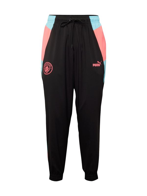 PUMA PUMA Športne hlače 'MCFC'  svetlo modra / roza / črna
