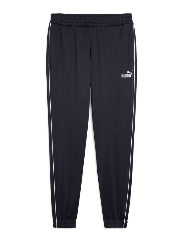 PUMA PUMA Športne hlače  nočno modra / bela
