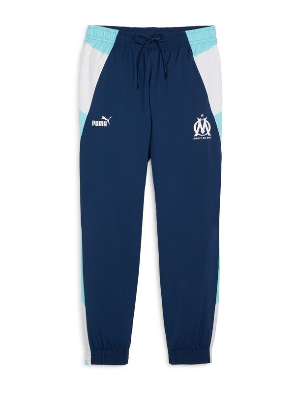 PUMA PUMA Športne hlače 'Olympique de Marseille'  mornarska / svetlo modra / bela