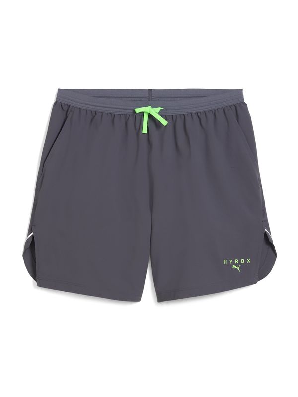 PUMA PUMA Športne hlače 'Puma x Hyrox'  siva / limeta