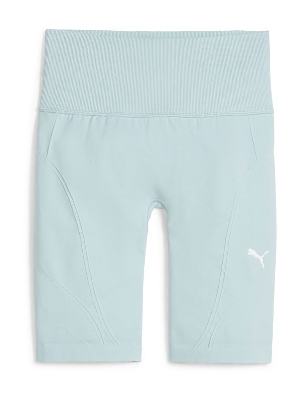 PUMA PUMA Športne hlače 'SHAPELUXE'  pastelno modra / bela
