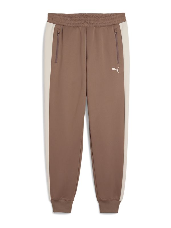 PUMA PUMA Športne hlače 'T7 ALWAYS ON'  temno siva / off-bela