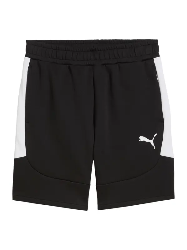 PUMA PUMA Športne hlače 'TeamEvostripe'  črna / bela