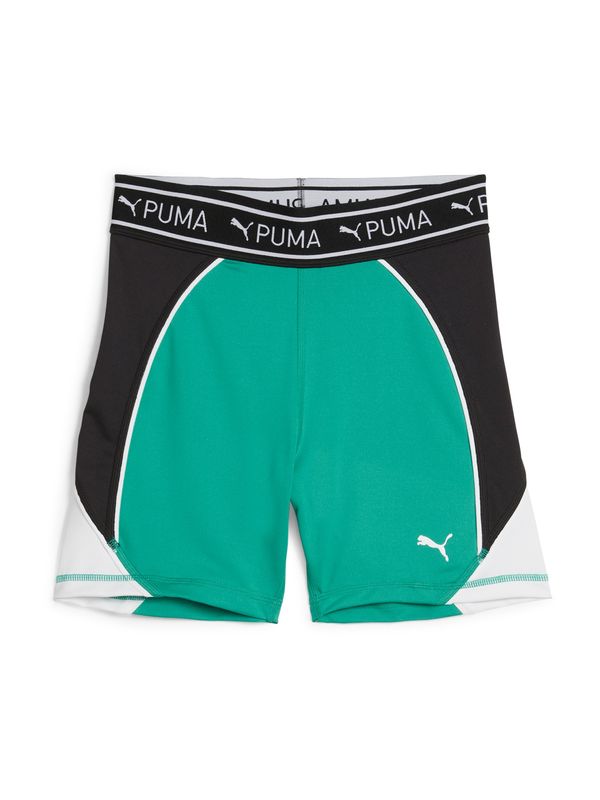 PUMA PUMA Športne hlače 'TRAIN STRONG 5'  zelena / črna / bela